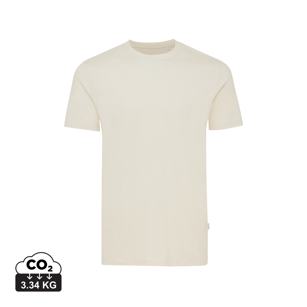 T-shirt promotionnel unisexe coton non teinté 180g Iqoniq Manuel natural raw